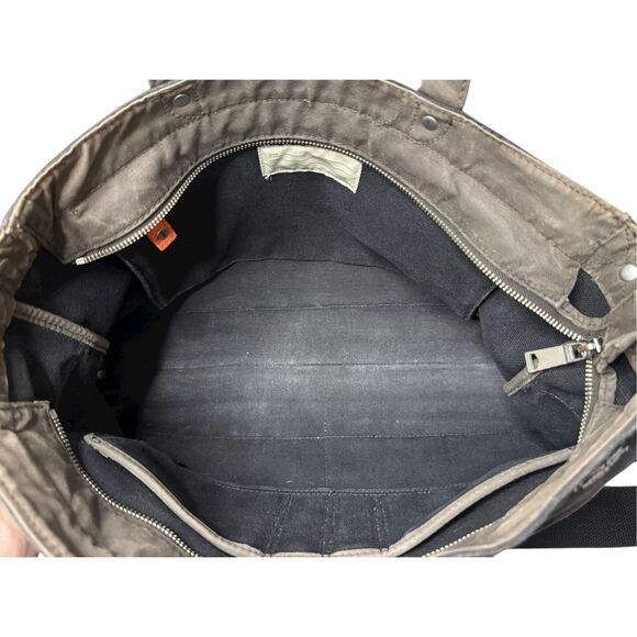 JACK SPADE Dipped Canvas York Briefcase Messenger Bag Distressed Hipster School - Picture 7 of 11